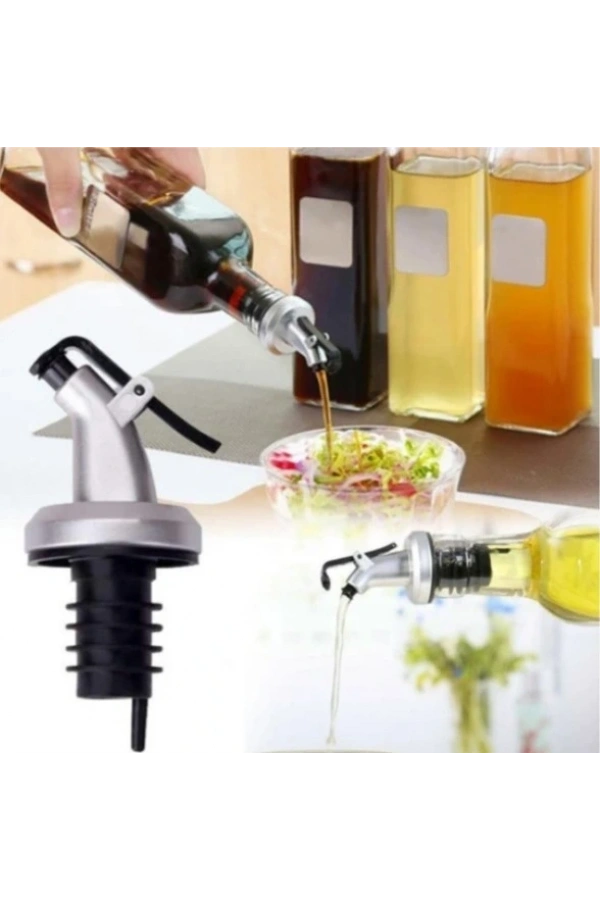 Bidebuvar Sızdırmaz Kapaklı Şişe Tıpası Yağdanlık Ucu