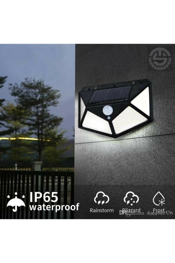 Bidebuvar Solar Bahçe Aydınlatma Lambası 100 Led