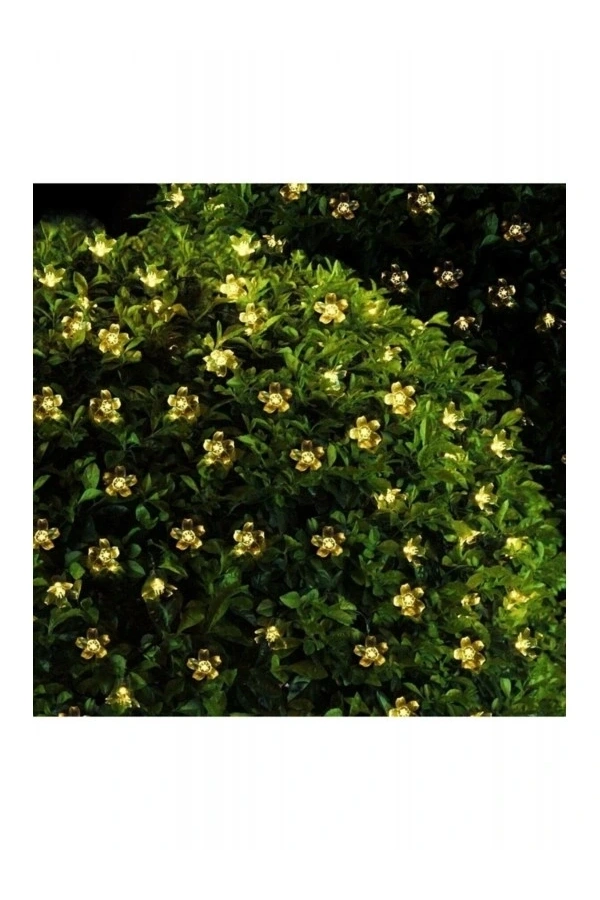 Bidebuvar Solar Çiçekli Dekoratif 30 Led Bahçe Lambası