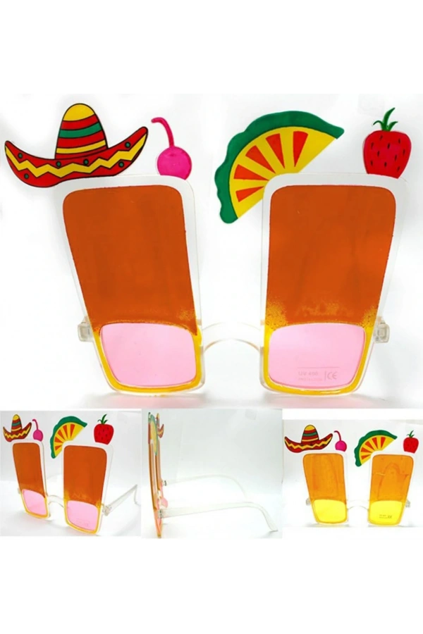 Bidebuvar Sombrero Hawaii Fiesta Meyve Figürlü Gözlük