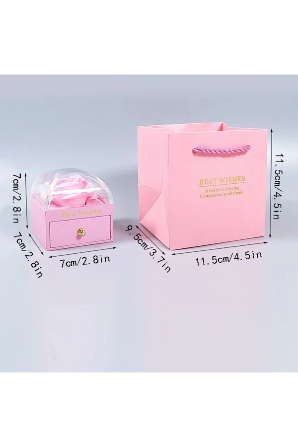 Bidebuvar Sonsuzluk Gül Tasarımlı Takı Kutusu