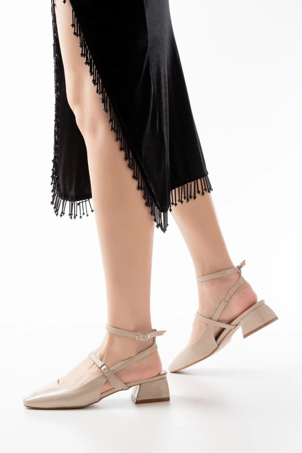 Bidebuvar ST-003 Ten Rugan Günlük 4 cm Topuklu Bayan Ayakkabı