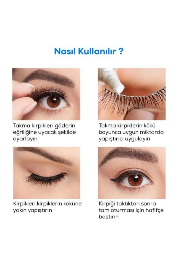 Bidebuvar Su Geçirmez Kirpik Yapıştırıcısı Glue Siyah Renk
