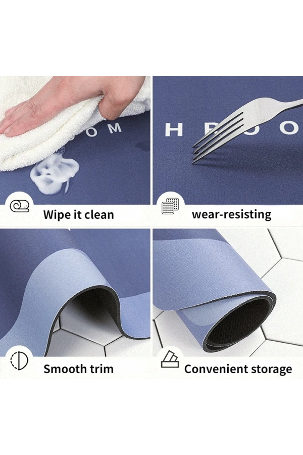 Bidebuvar Süper Emici Banyo Duş Paspası