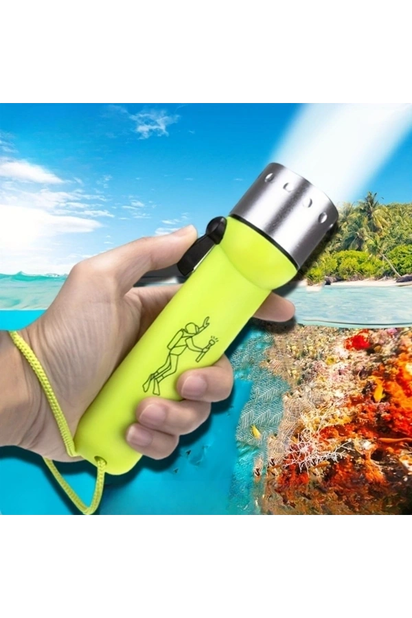 Bidebuvar Süper Parlak LED Su Altı Dalış Feneri