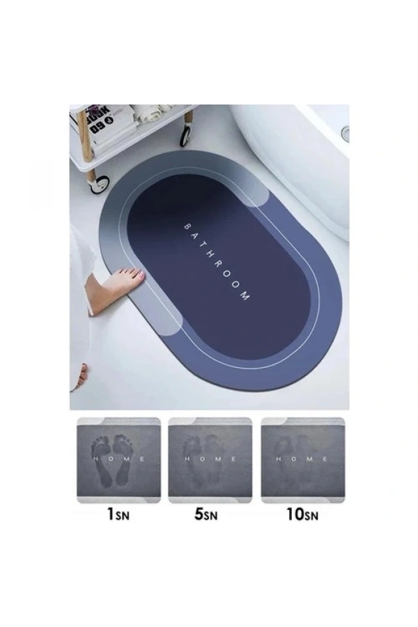 Bidebuvar Süper Su Emici Kaymaz Tabanlı Paspas