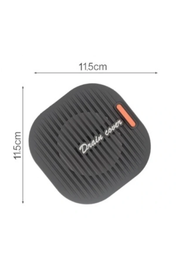 Bidebuvar Süzgeçli Lavabo Gider Koruyucu Mat Gri