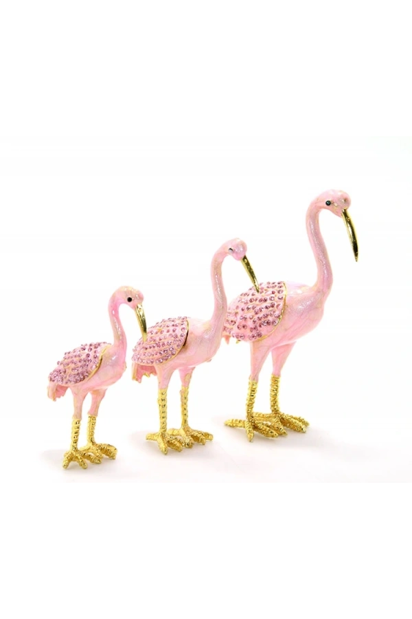 Bidebuvar Swarovski 3lü Flamingo