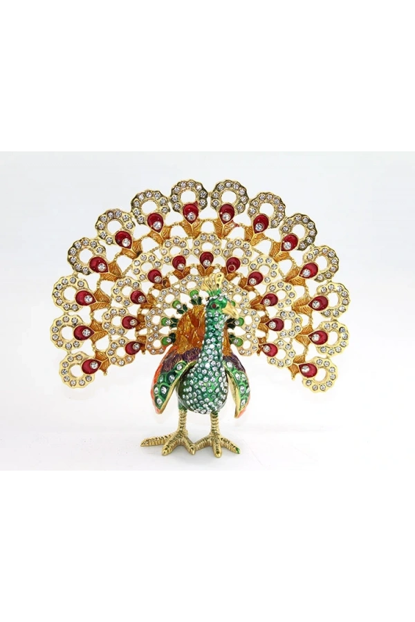 Bidebuvar Swarovski Taşlı Tavuskuşu Model 3