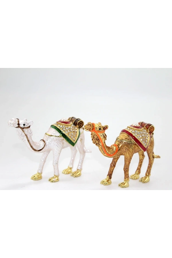 Bidebuvar Swarovski Taşlı Tekli Deve Figürü Model 2