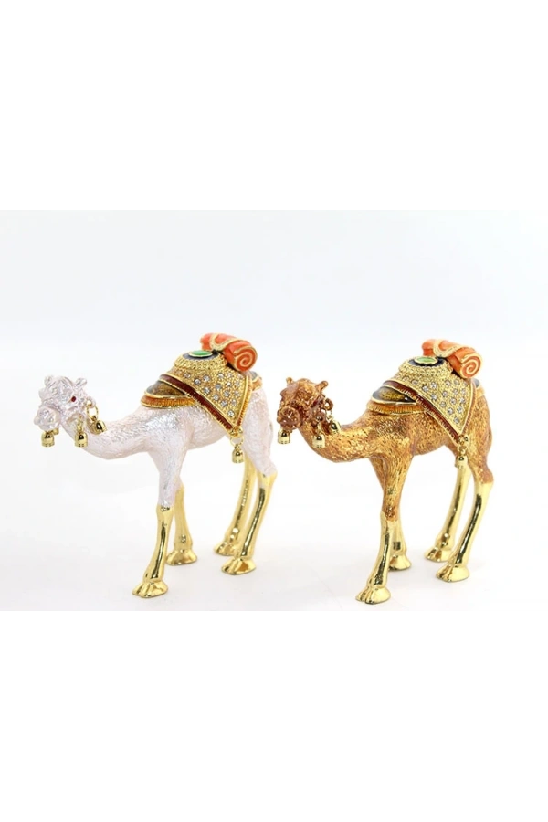 Bidebuvar Swarovski Taşlı Tekli Deve Figürü Model 3