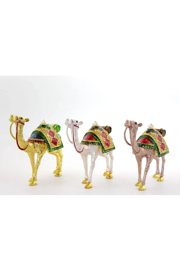 Bidebuvar Swarovski Taşlı Tekli Deve Figürü Model 7