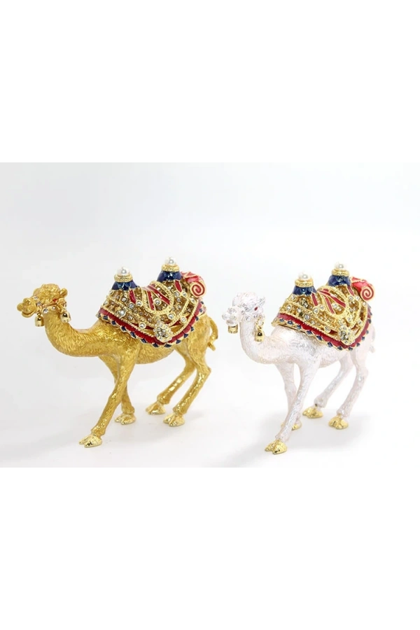 Bidebuvar Swarovski Taşlı Tekli Deve Figürü Model 8