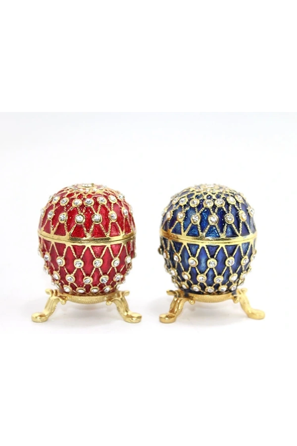 Bidebuvar Swarovski Taşlı Tekli Yumurta Model 1