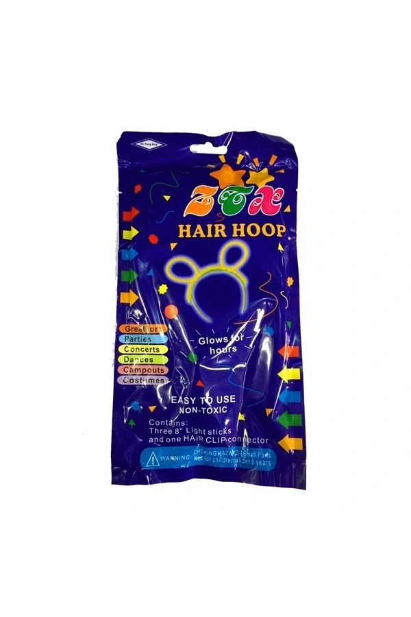 Bidebuvar Taç Fosforlu Taç Pembe Renk 12 ADET