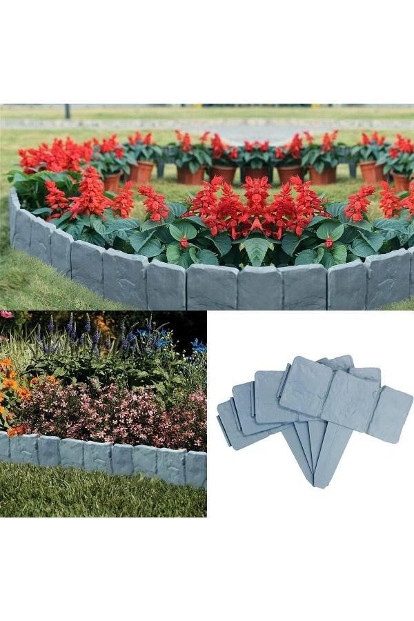 Bidebuvar Taş Görünümlü Bahçe Çiti