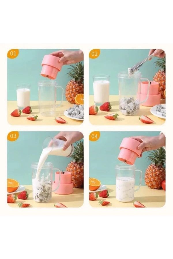 Bidebuvar Taşınabilir Pipetli Bardak Blender