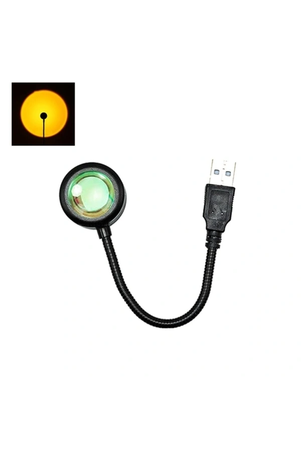 Bidebuvar Taşınabilir USB Sunset Gün Batımı Ambiyans Işığı Lamba