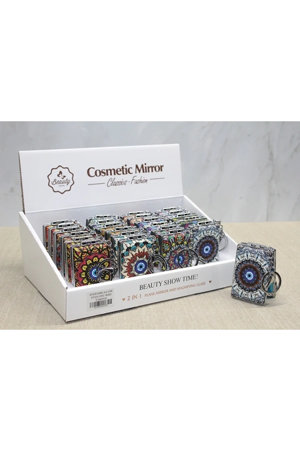 Bidebuvar Taşlı El Aynası Anahtarlık Model 1