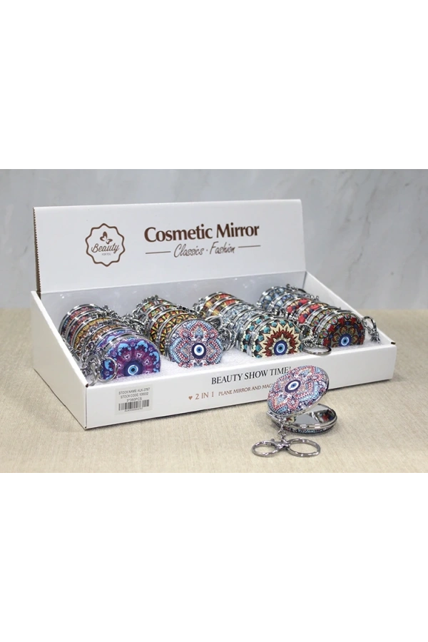 Bidebuvar Taşlı El Aynası Anahtarlık Model 2