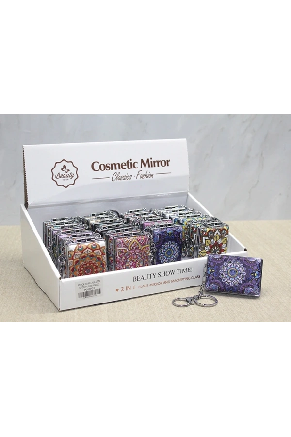 Bidebuvar Taşlı El Aynası Anahtarlık Model 5