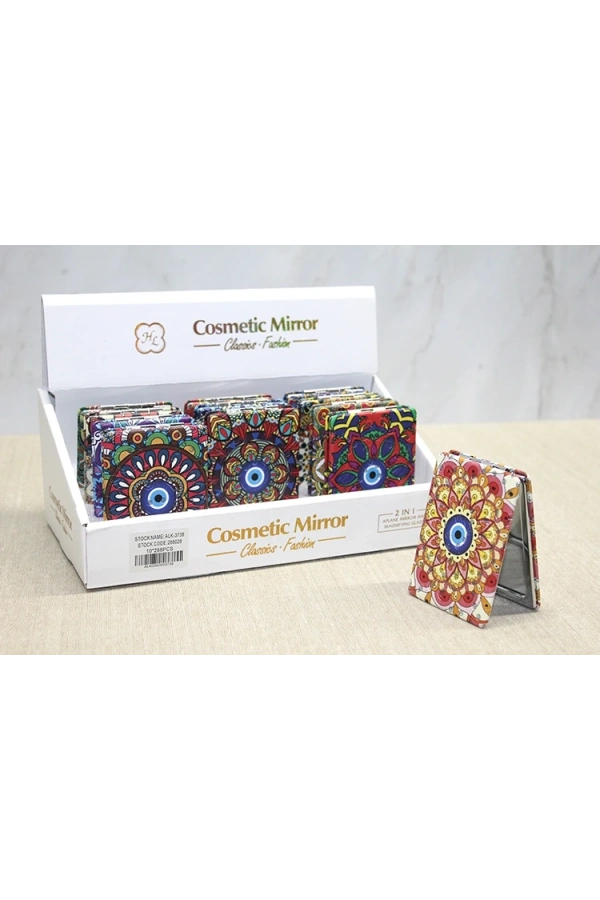 Bidebuvar Taşlı El Aynası Dikdörtgen İnce Model 2