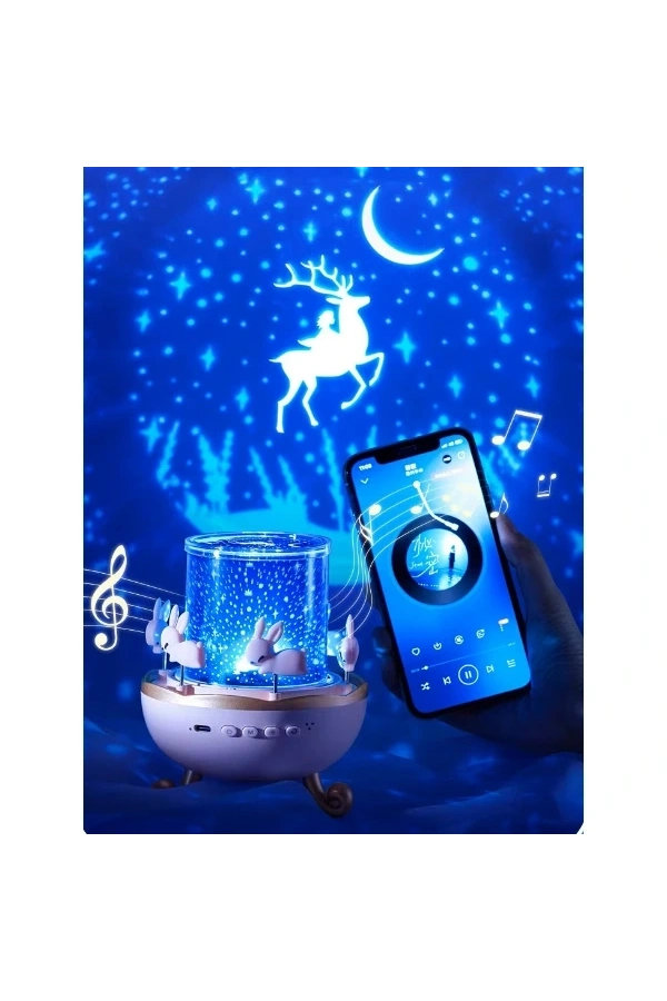 Bidebuvar Tavşan Atlıkarınca Multifonksiyon Projektör