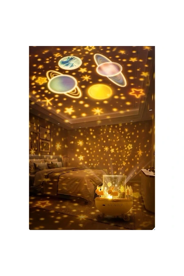 Bidebuvar Tavşan Atlıkarınca Multifonksiyon Projektör