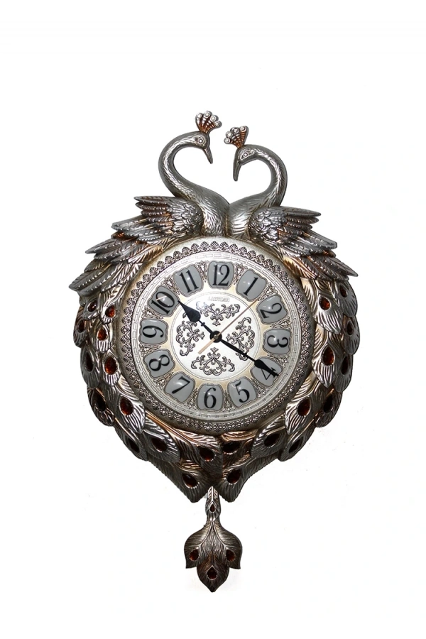 Bidebuvar Tavuskuşu Duvar Saati Model 3