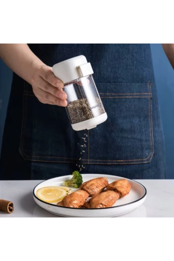 Bidebuvar Tekli Basmalı Baharatlık Tuzluk