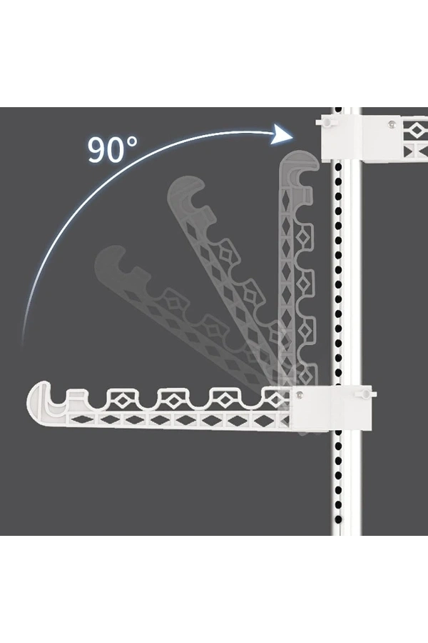 Bidebuvar Teleskopik Giysi ve Çamaşır Askısı