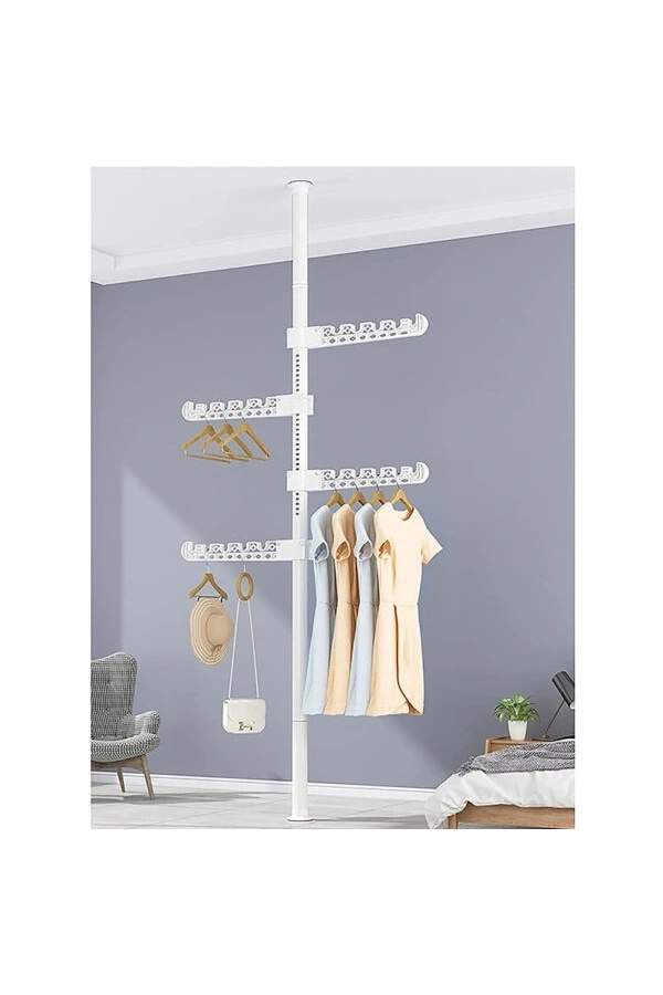 Bidebuvar Teleskopik Giysi ve Çamaşır Askısı
