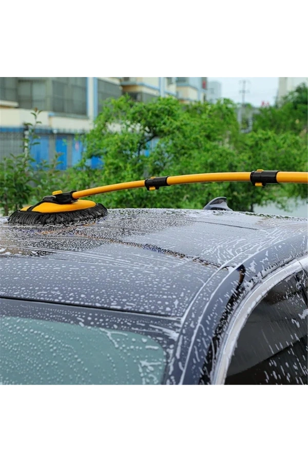 Bidebuvar Teleskopik Saplı Kuru Islak Oto Yıkama Fırçası