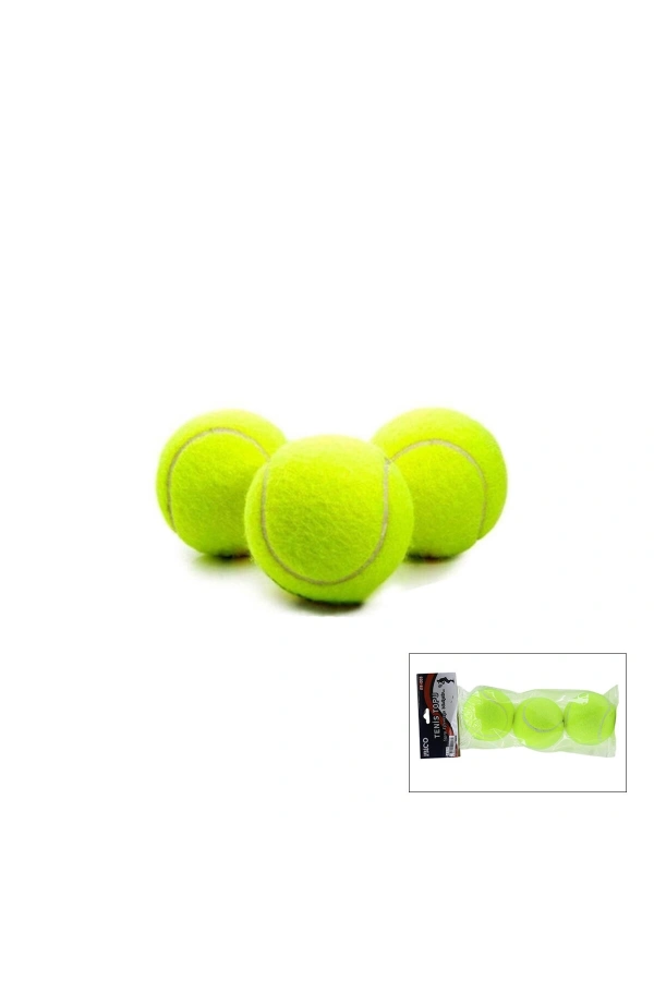 Bidebuvar Tenis Topu Seti - 3lü Paket - Dayanıklı Top