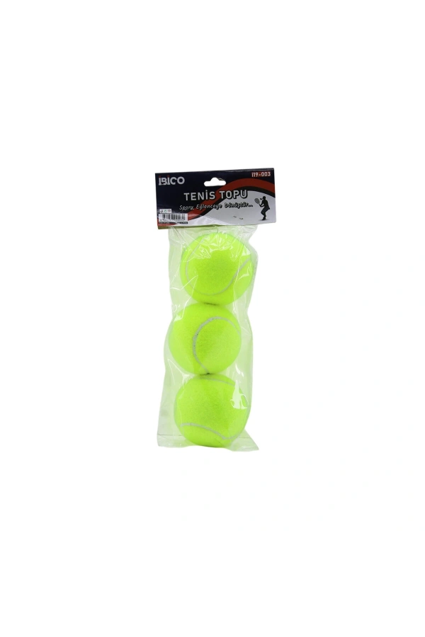 Bidebuvar Tenis Topu Seti - 3lü Paket - Dayanıklı Top