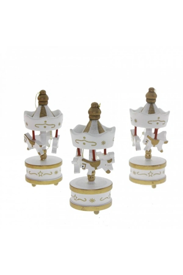 Bidebuvar Toptan Dekoratif 6lı Beyaz Mini Atlı Karınca