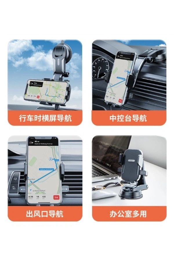 Bidebuvar Torpido Üstü Vakumlu Araç Telefon Tutucu Ayarlanabilir Uzun Kollu