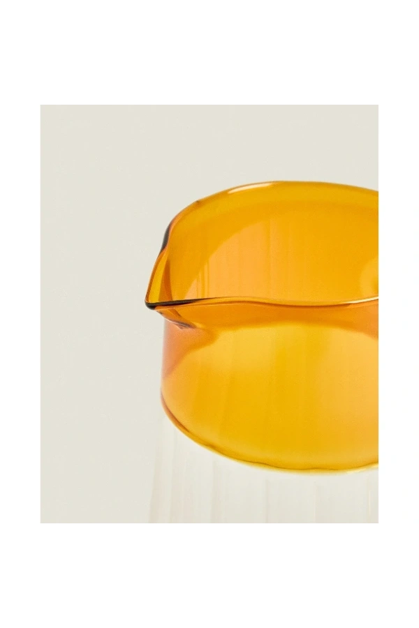 Bidebuvar Turuncu Detaylı Cam Sürahi 1600 ml