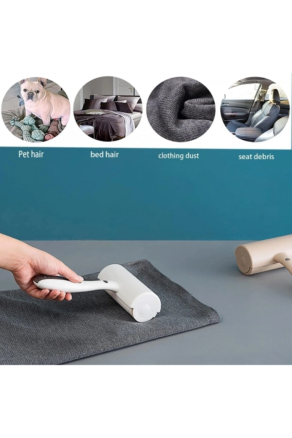 Bidebuvar Tüy Toplama Rulosu - Kapaklı - Ergonomik - Taşınabilir