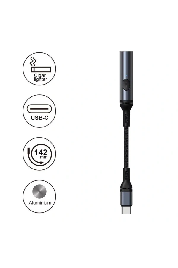 Bidebuvar Type - C Kablolu Elektrikli Çakmak