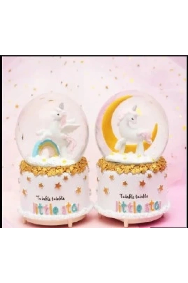 Bidebuvar Unicorn Kar Küresi Orta Boy