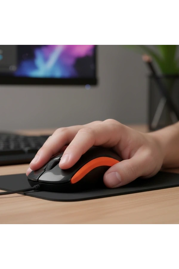 Bidebuvar USB Kablolu 3D Optik Mouse