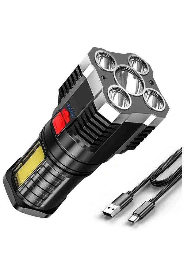 Bidebuvar USB Şarjlı 4 Modlu El Feneri