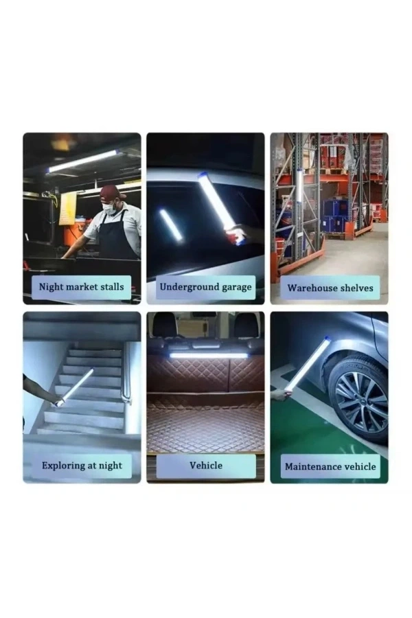 Bidebuvar USB Şarjlı LED Aydınlatma Işıldak 3 Farklı Işık Modu