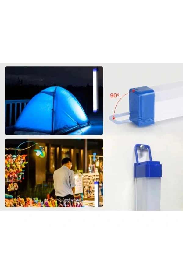 Bidebuvar USB Şarjlı LED Aydınlatma Işıldak 3 Farklı Işık Modu