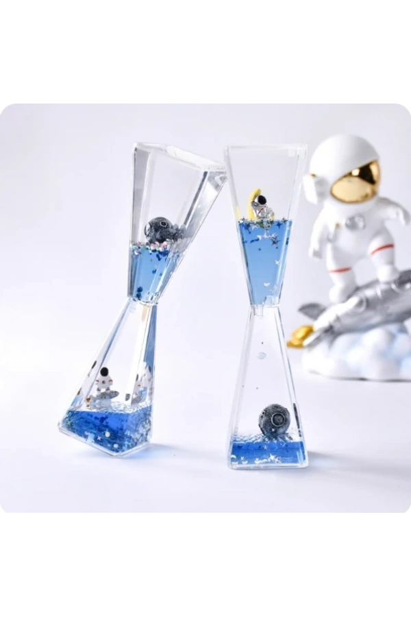 Bidebuvar Uzay Temalı Dökülen Yağ Kum Saati