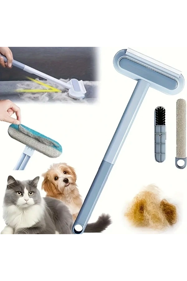 Bidebuvar Uzun Saplı Evcil Hayvan Tüy Temizleme Fırçası