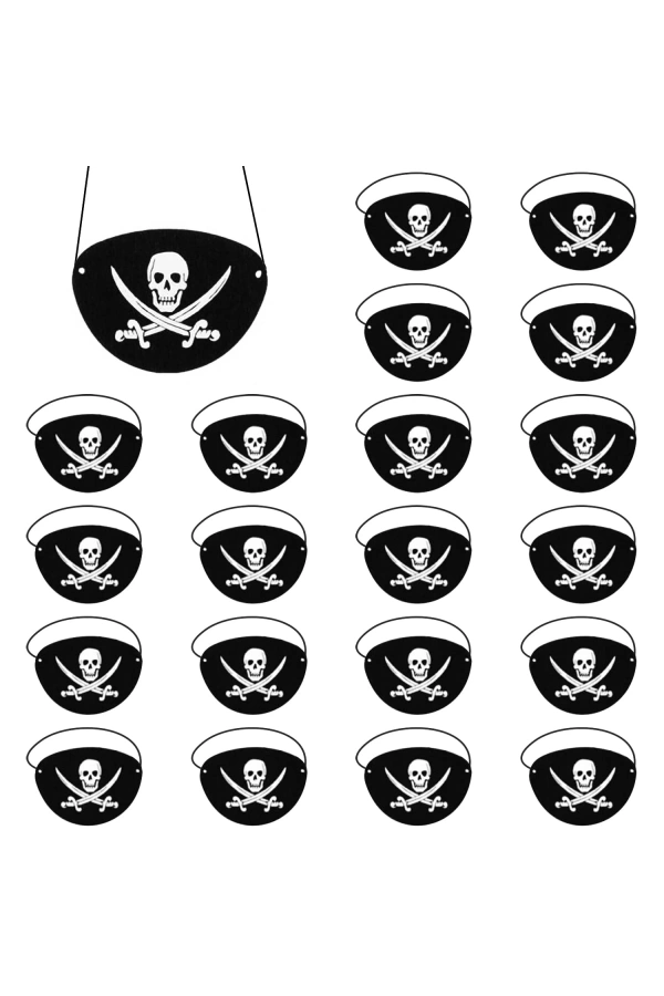 Bidebuvar Vinleks Deri Korsan Göz Bandı Lastikli