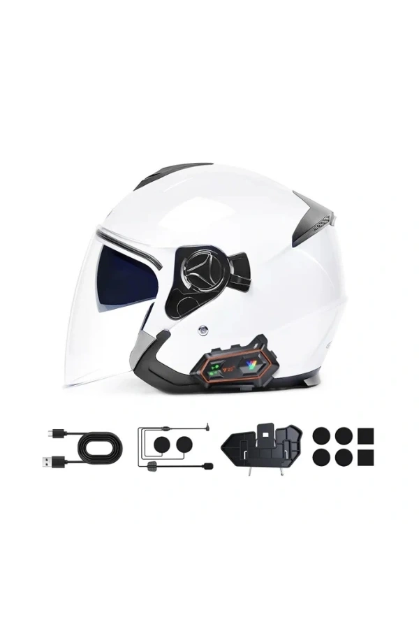 Bidebuvar Y20 Max Kablosuz Motosiklet Kask Intercom