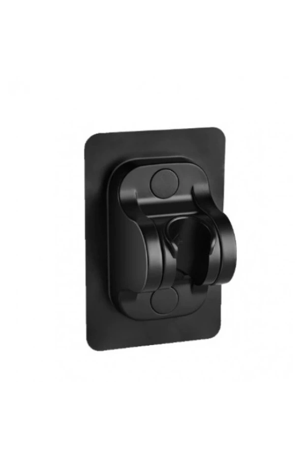 Bidebuvar Yapışkanlı Duş Başlığı Tutucu Ayarlı Siyah